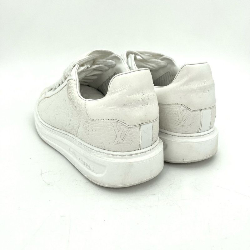 Louis Vuitton Louis Vuitton White Low-Top Leather Sneakers 0079 Size US 9 / EU 42 - 6 Thumbnail