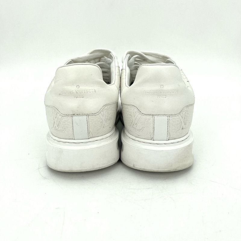 Louis Vuitton Louis Vuitton White Low-Top Leather Sneakers 0079 Size US 9 / EU 42 - 5 Thumbnail
