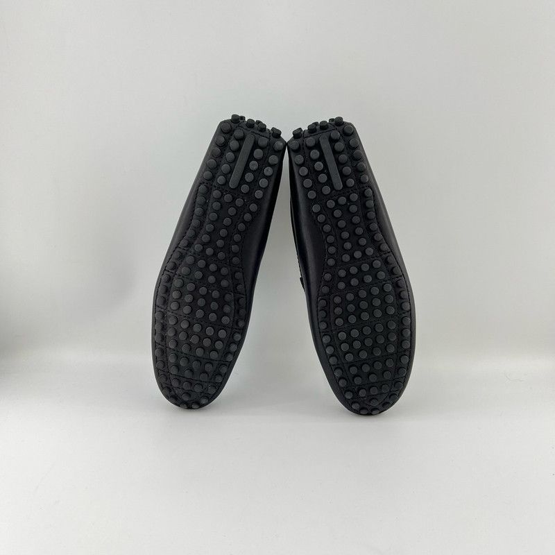 Louis Vuitton Louis Vuitton Black Leather Casual Slip-On Shoes 0079 Size US 7 / EU 40 - 4 Thumbnail