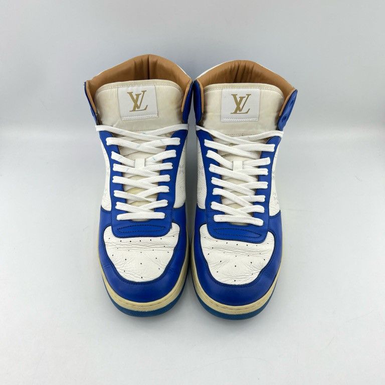 Louis Vuitton Louis Vuitton Rivoli Blue and White Sport Sneakers 0079 Size US 8.5 / EU 41-42 - 2 Thumbnail