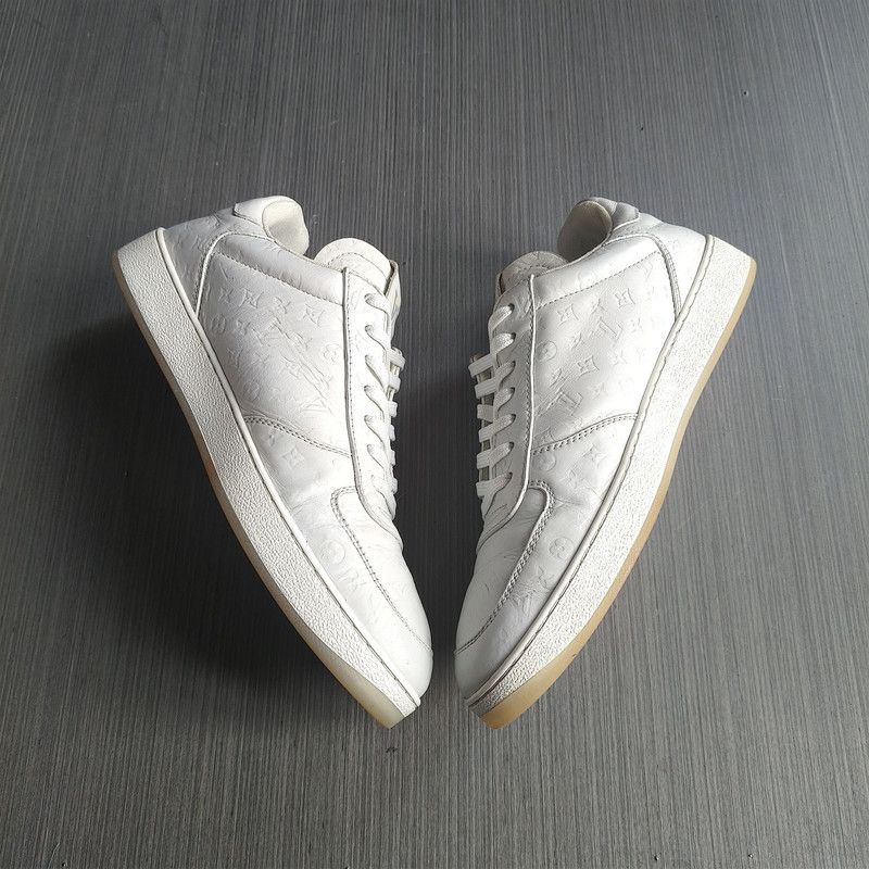 Louis Vuitton Louis Vuitton Rivoli Leather Low-Top Sneakers 0079 Size US 8.5 / EU 41-42 - 8 Thumbnail