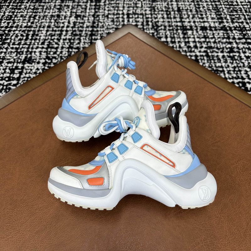 Louis Vuitton Louis Vuitton Archlight Sneakers in Gray White Blue 0079 Size US 5.5 / EU 38 - 6 Thumbnail
