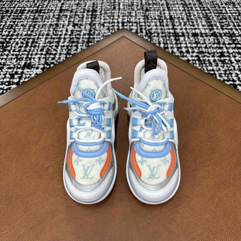 Louis Vuitton Louis Vuitton Archlight Sneakers in Gray White Blue 0079 Size US 5.5 / EU 38 - 2 Thumbnail