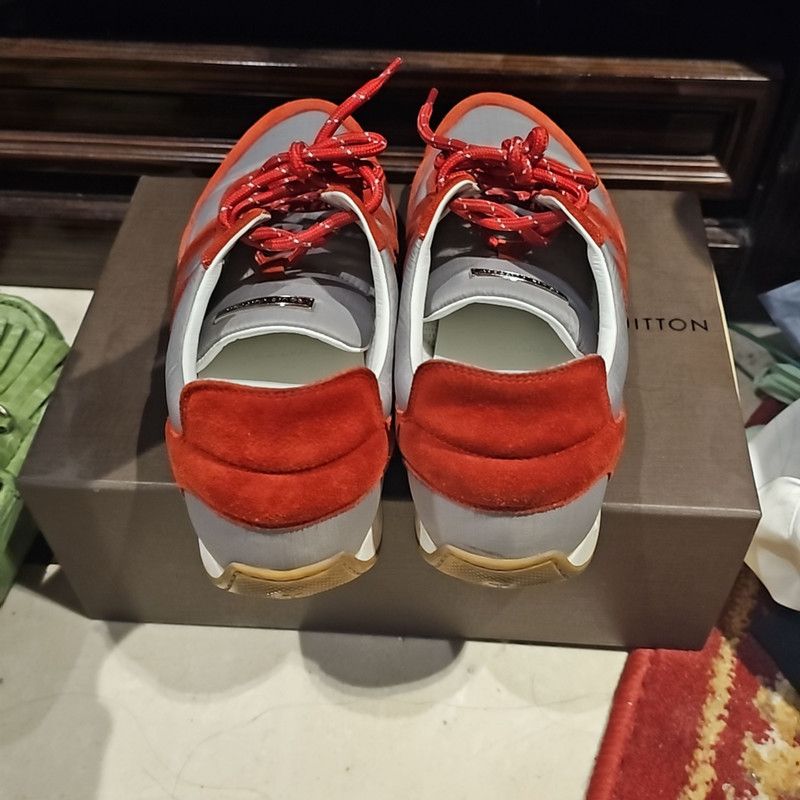 Louis Vuitton Louis Vuitton Red Sport Sneakers for Stylish Comfort 0079 Size US 8 / EU 41 - 3 Thumbnail