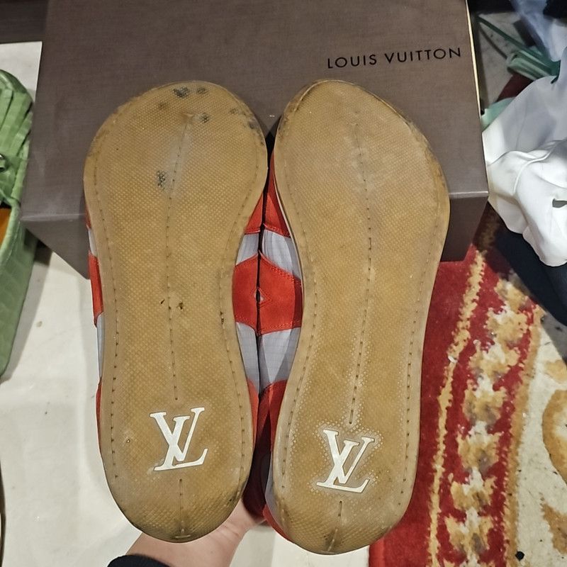 Louis Vuitton Louis Vuitton Red Sport Sneakers for Stylish Comfort 0079 Size US 8 / EU 41 - 4 Thumbnail