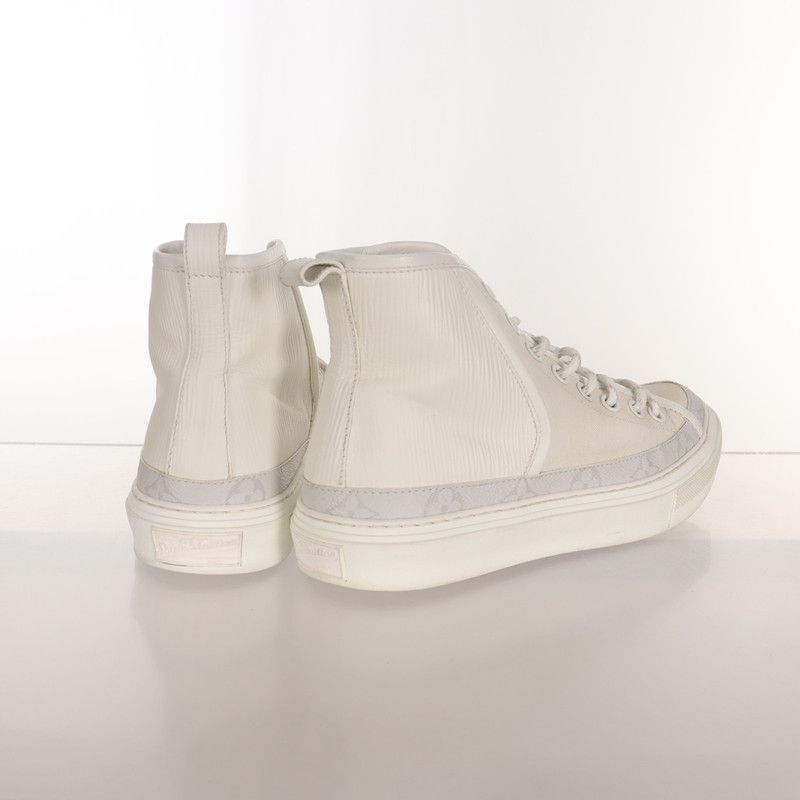Louis Vuitton Louis Vuitton Monogram High-Top Sneakers in White 0079 Size US 7 / EU 40 - 4 Thumbnail