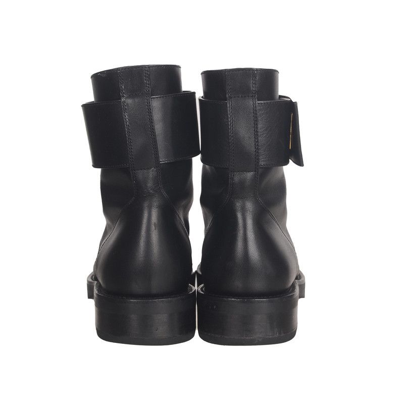 Louis Vuitton Louis Vuitton Lace-Up Black Short Boots 0079 Size US 6.5 / EU 39-40 - 3 Thumbnail