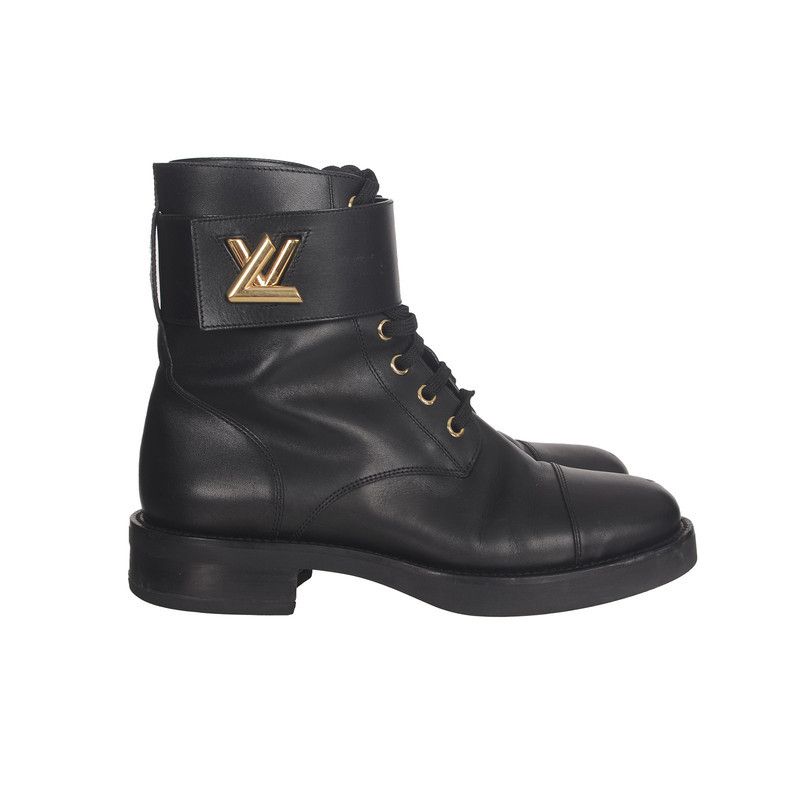 Louis Vuitton Louis Vuitton Lace-Up Black Short Boots 0079 Size US 6.5 / EU 39-40 - 6 Thumbnail