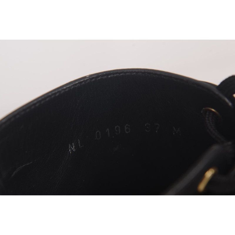 Louis Vuitton Louis Vuitton Lace-Up Black Short Boots 0079 Size US 6.5 / EU 39-40 - 5 Thumbnail