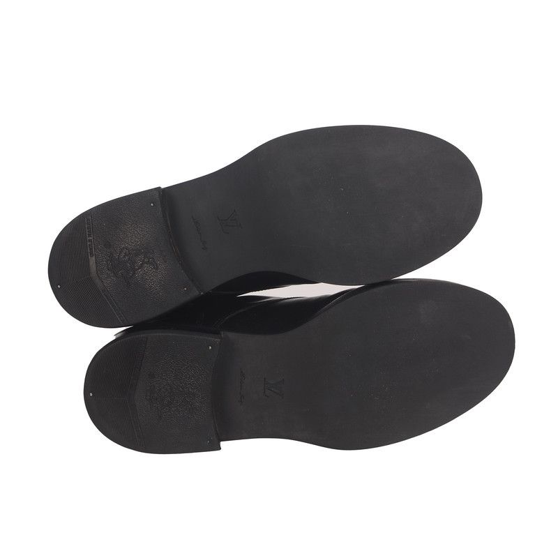 Louis Vuitton Louis Vuitton Lace-Up Black Short Boots 0079 Size US 6.5 / EU 39-40 - 4 Thumbnail