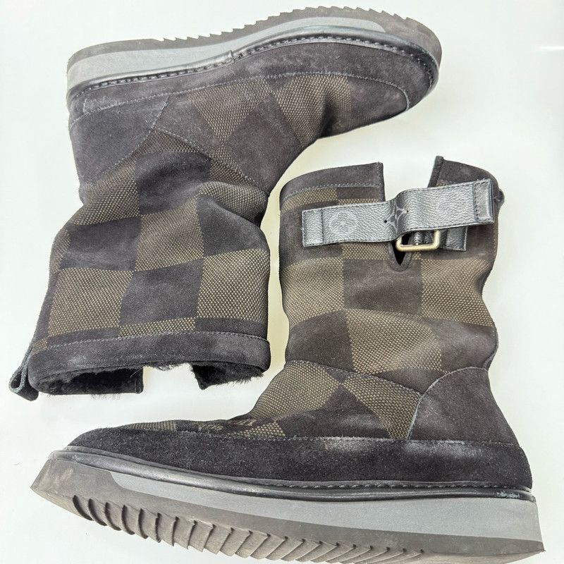 Louis Vuitton Louis Vuitton Checkerboard Snow Boots for Men and Women 0079 Size US 8.5 / EU 41-42 - 6 Thumbnail