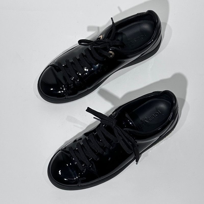Louis Vuitton Louis Vuitton Stylish Casual Black Sneakers 0079 Size US 6.5 / EU 39-40 - 3 Thumbnail