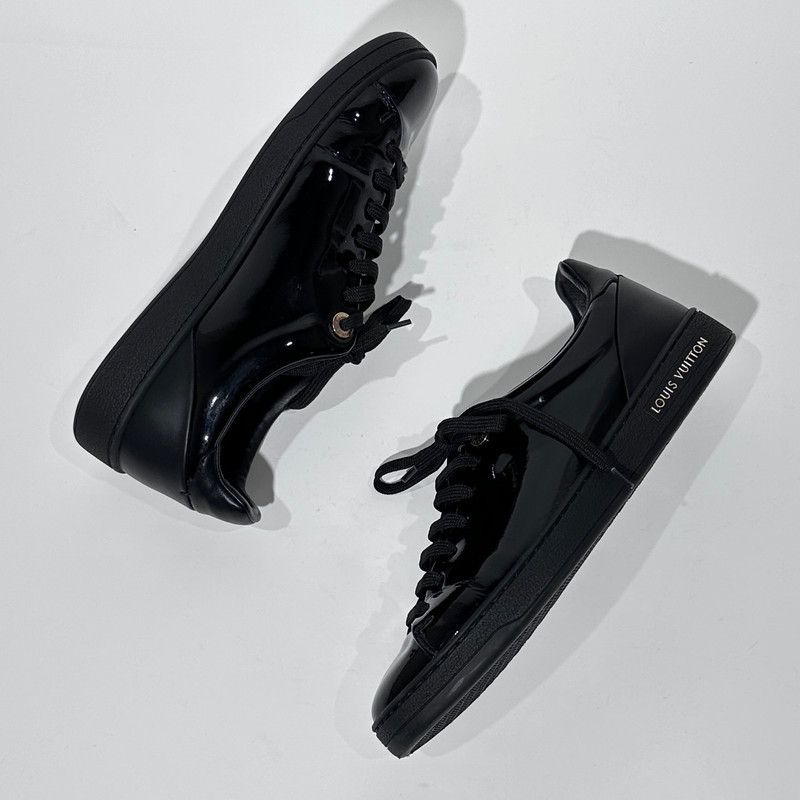 Louis Vuitton Louis Vuitton Stylish Casual Black Sneakers 0079 Size US 6.5 / EU 39-40 - 4 Thumbnail
