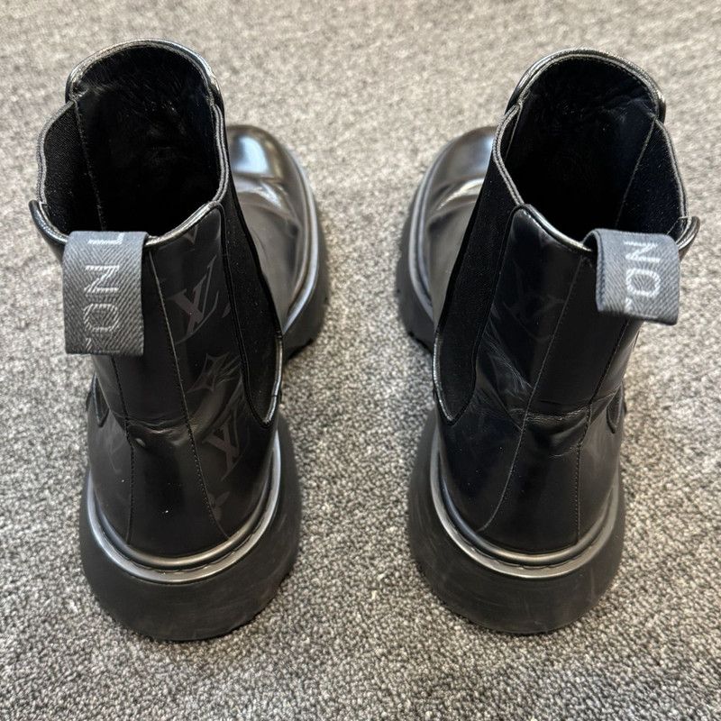 Louis Vuitton Louis Vuitton Classic Black Leather Ankle Boots 0079 Size US 9 / EU 42 - 3 Thumbnail