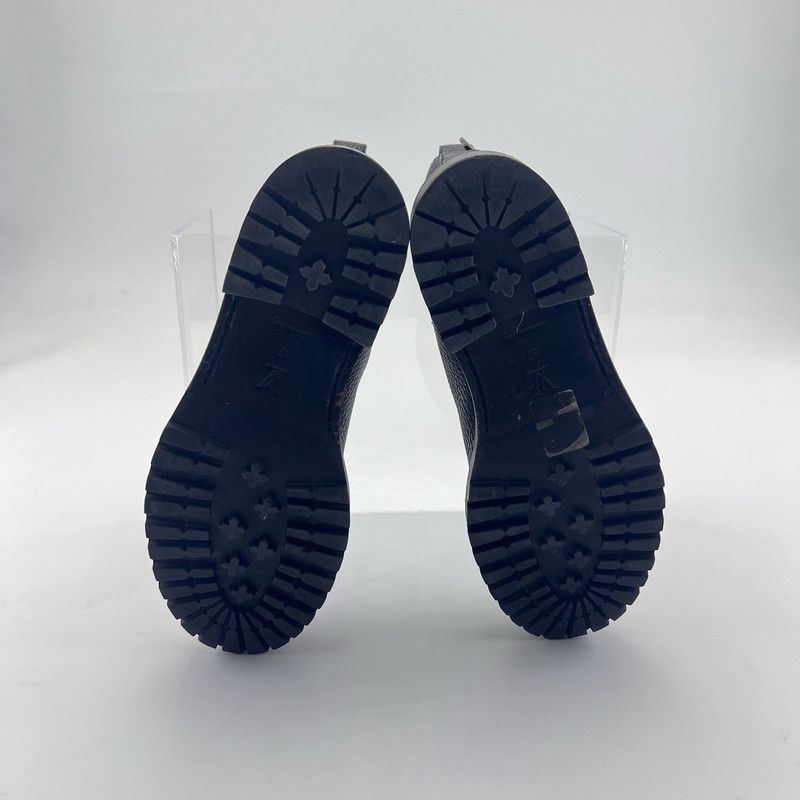 Louis Vuitton Louis Vuitton Black Leather Ankle Boots 0079 Size US 7.5 / EU 40-41 - 4 Thumbnail