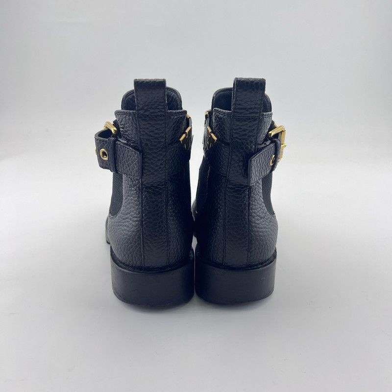 Louis Vuitton Louis Vuitton Black Leather Ankle Boots 0079 Size US 7.5 / EU 40-41 - 3 Thumbnail