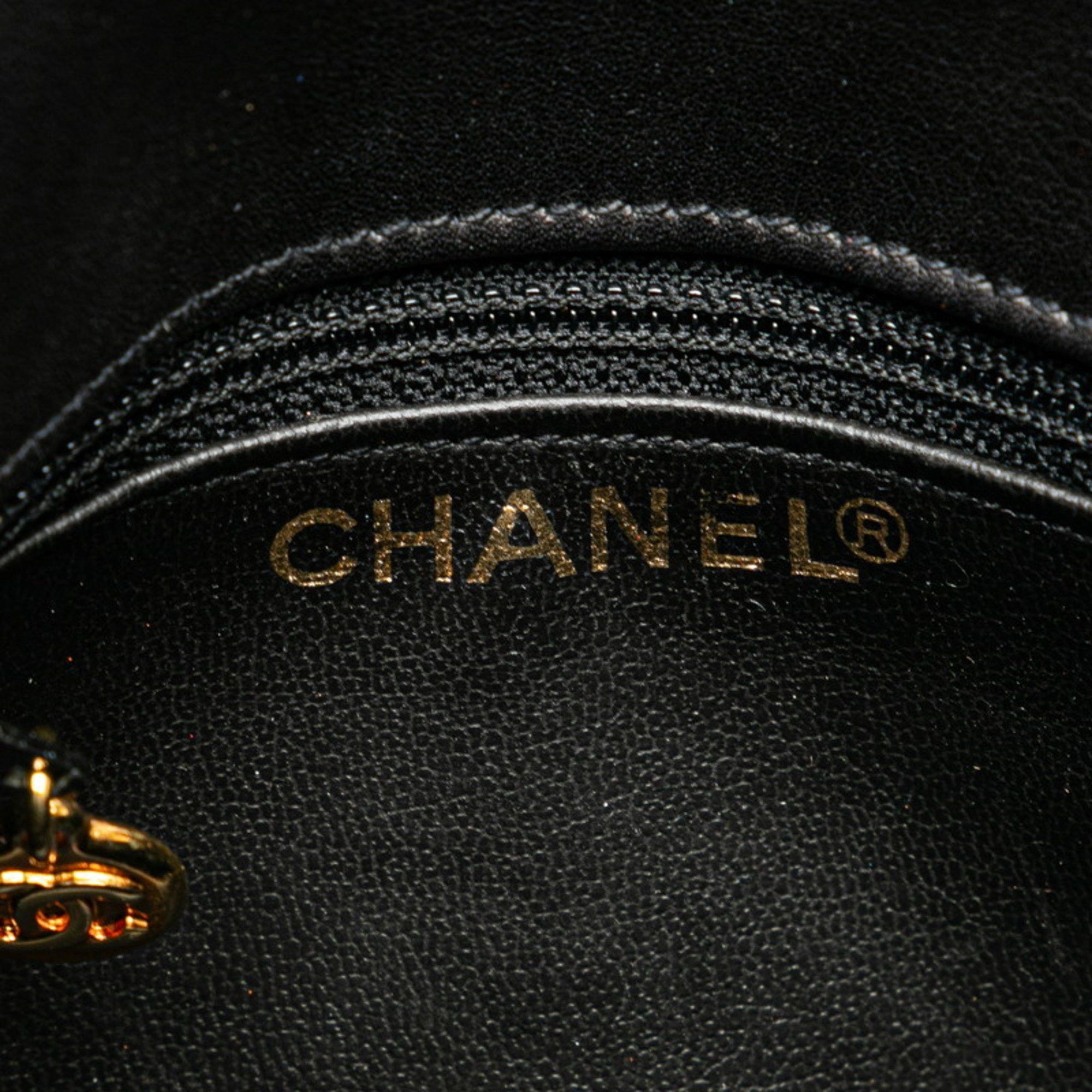 Chanel CHANEL Triple Coco Mark Shoulder Bag/Waist Bag 80/32 Black Leather Women's Size ONE SIZE - 10 Thumbnail