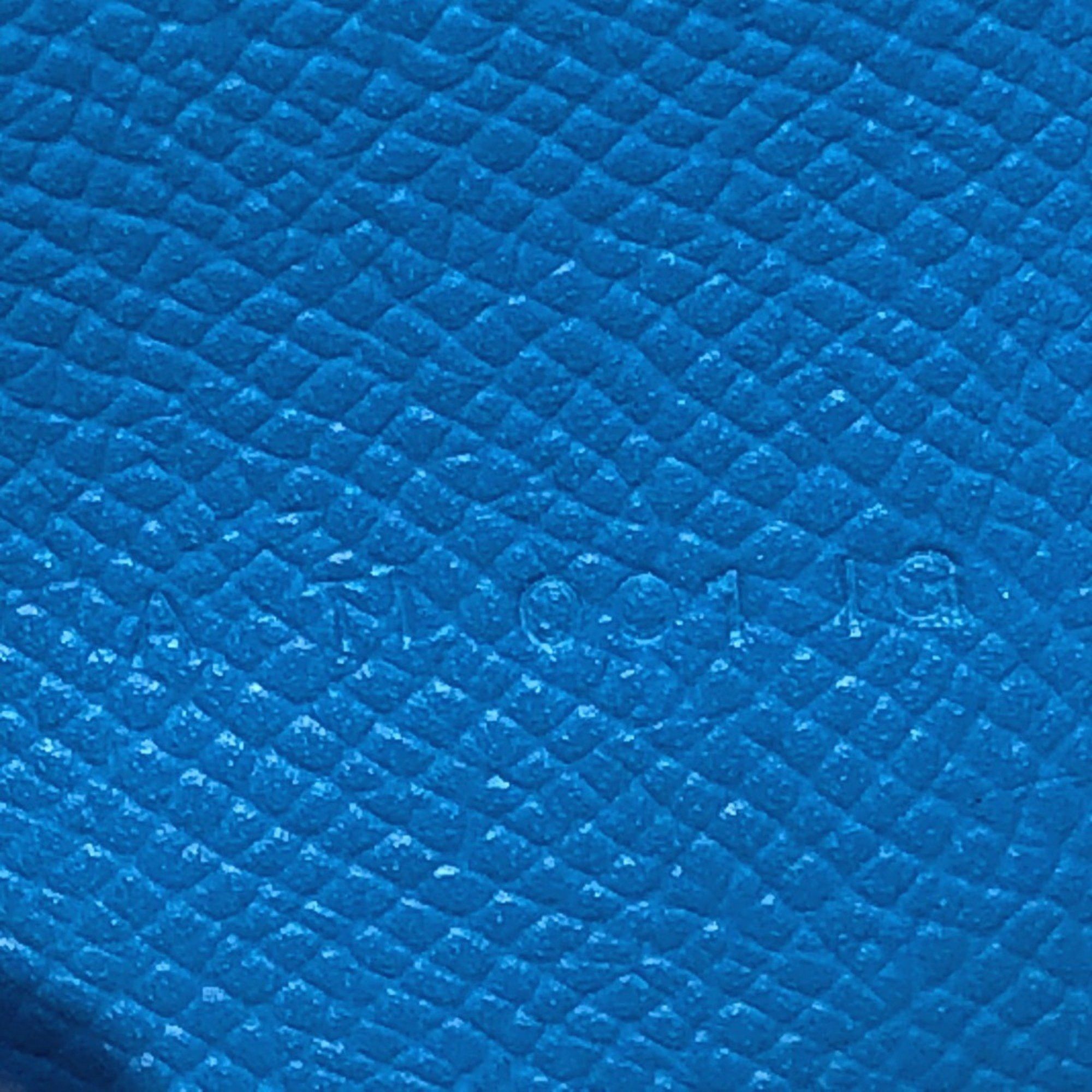 Hermes HERMES Bearn Soufflet Bifold Wallet, Long Epsom Leather, Women's, Blue Zanzibar, Size ONE SIZE - 15 Thumbnail