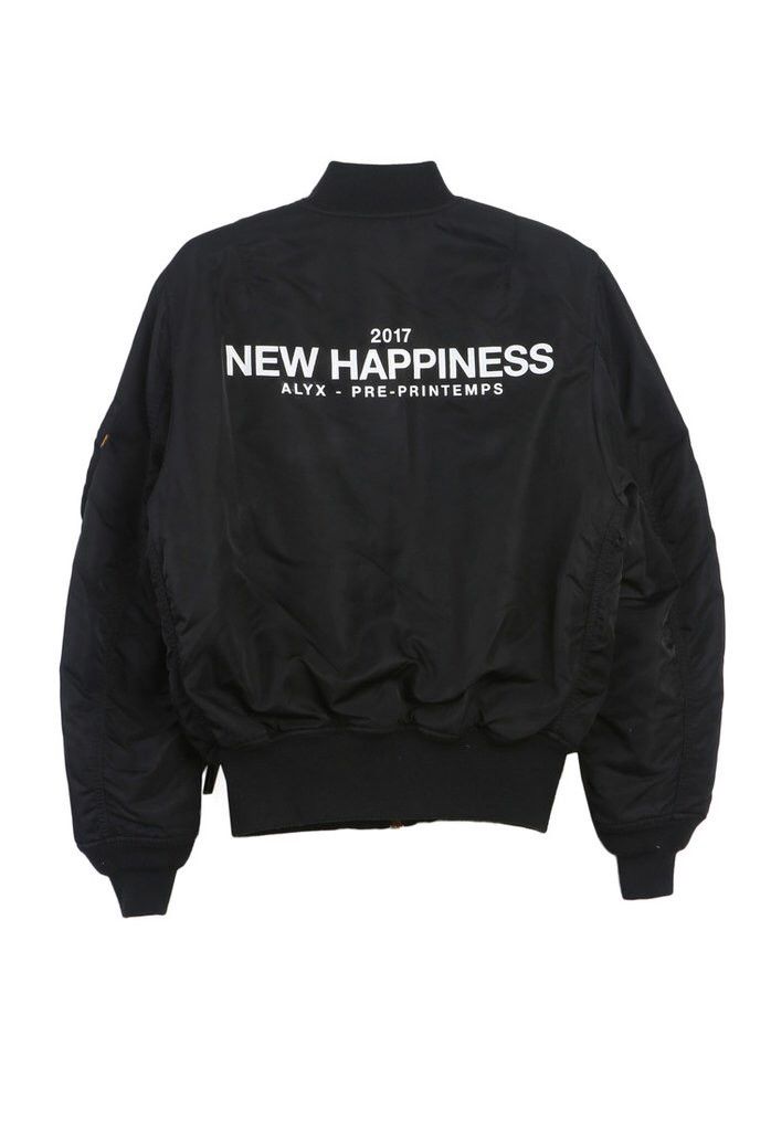 ALYX MA-1 フライトジャケット NEW HAPPINESS 2017 MA-1 New Happiness Bomber | Garmentory