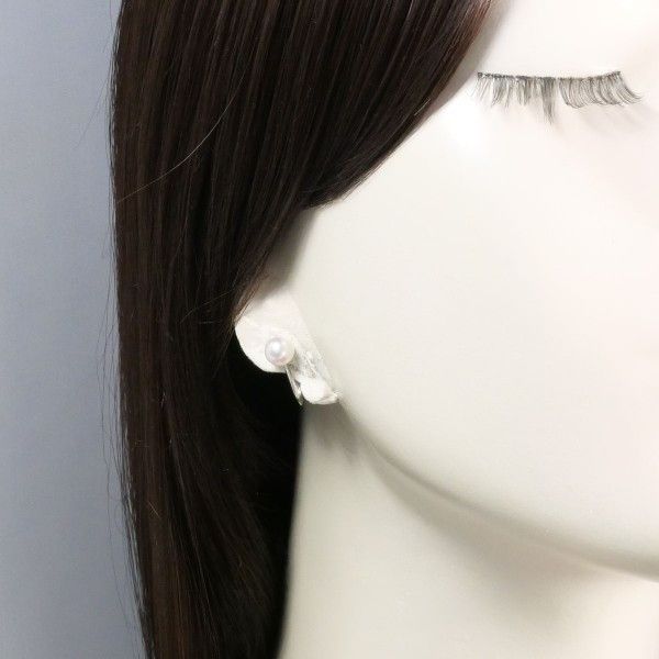 Mikimoto Mikimoto Mikimoto K14WG Pearl Earrings Metal Earrings Size ONE SIZE - 3 Thumbnail