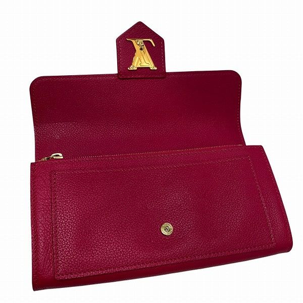 Louis Vuitton Louis Vuitton Louis Vuitton Lockme Calf Leather Long Wallet Leather Long Wallet M61277 DUTY FREE for USA Size ONE SIZE - 3 Thumbnail