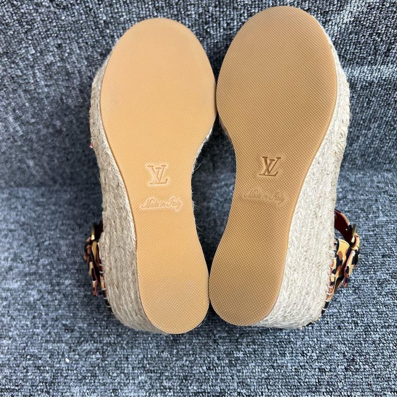 Louis Vuitton Louis Vuitton Leopard Print Wedge Sandals 0079 Size US 6 / EU 39 - 5 Thumbnail