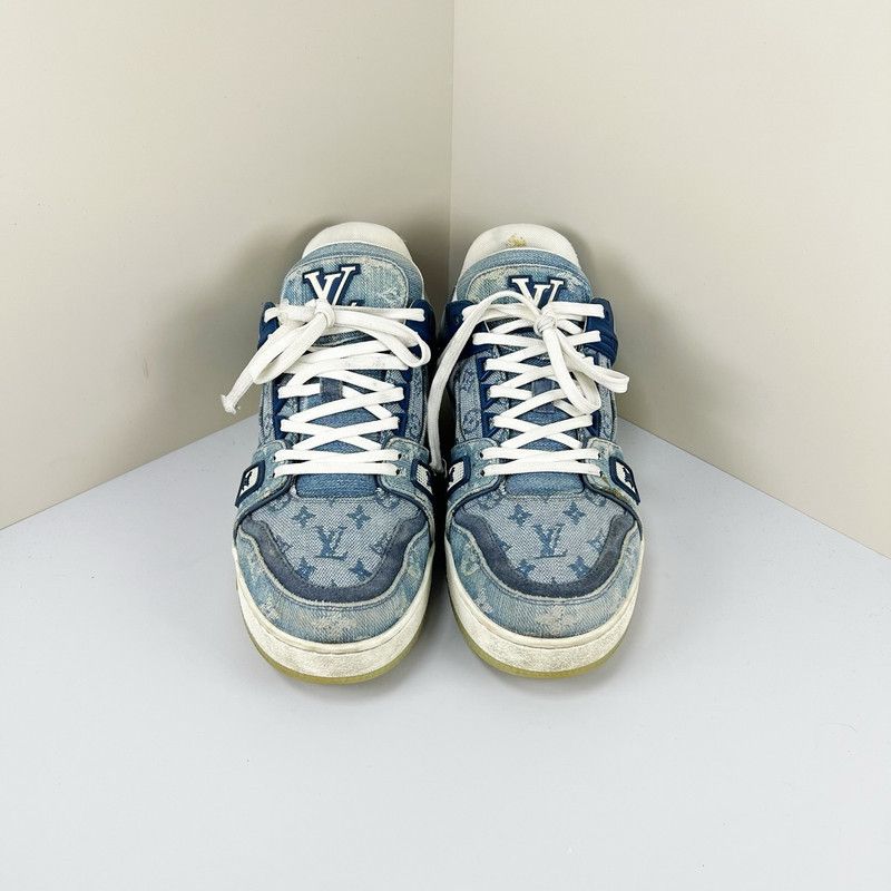 Louis Vuitton Louis Vuitton Stylish Blue Sneakers for Men 0079 Size US 8.5 / EU 41-42 - 2 Thumbnail