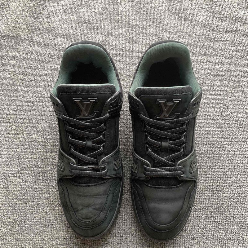 Louis Vuitton Louis Vuitton Trainer Black Stylish Sneakers 0079 Size US 8.5 / EU 41-42 - 2 Thumbnail