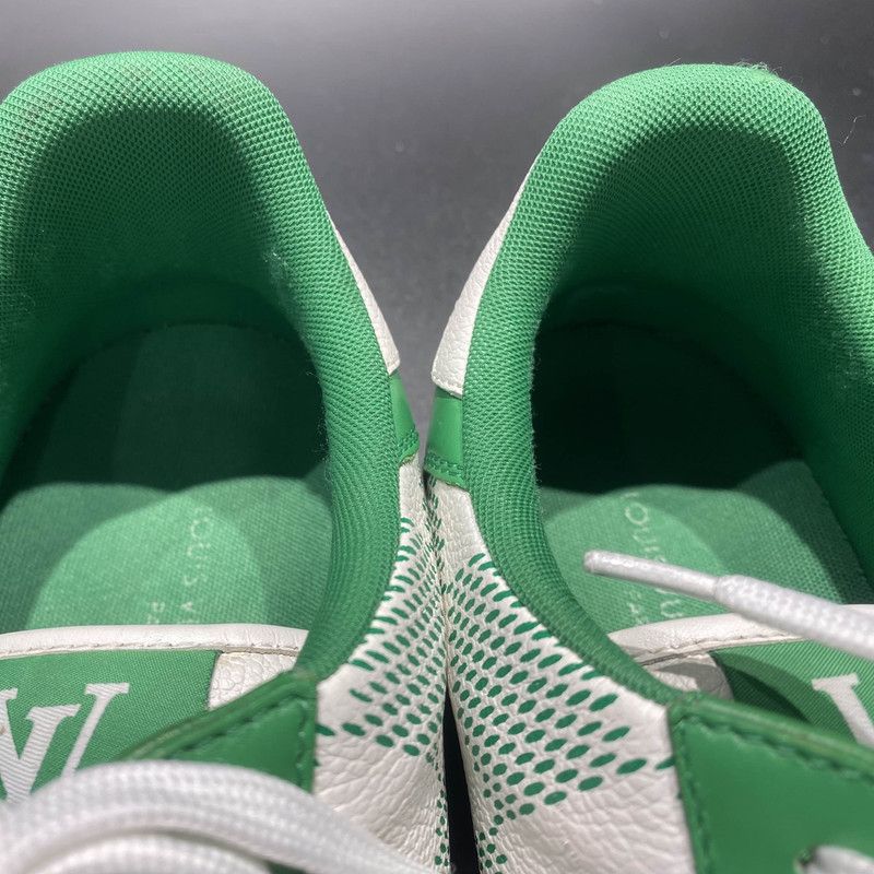 Louis Vuitton Louis Vuitton Rivoli Green and White Fashion Sneakers 0079 Size US 8.5 / EU 41-42 - 7 Thumbnail