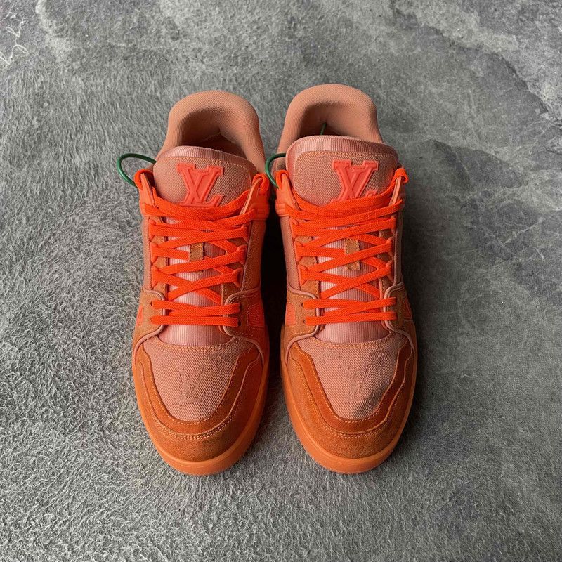 Louis Vuitton Virgil Louis Vuitton Orange Fashion Sneakers 0079 Size US 8 / EU 41 - 2 Thumbnail