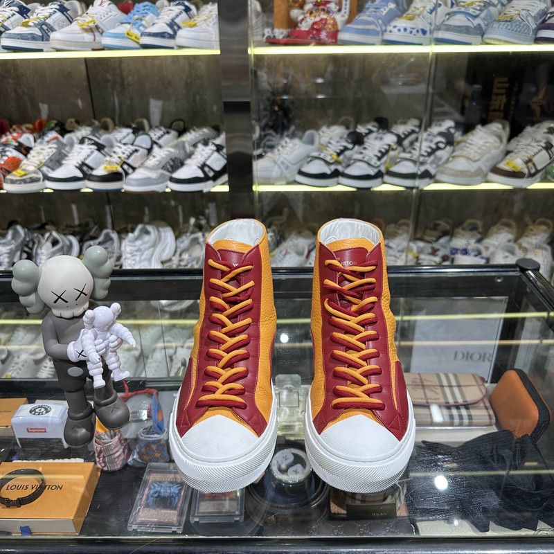 Louis Vuitton Louis Vuitton Tattoo Casual Sneakers in Red and Yellow 0079 Size US 7.5 / EU 40-41 - 2 Thumbnail