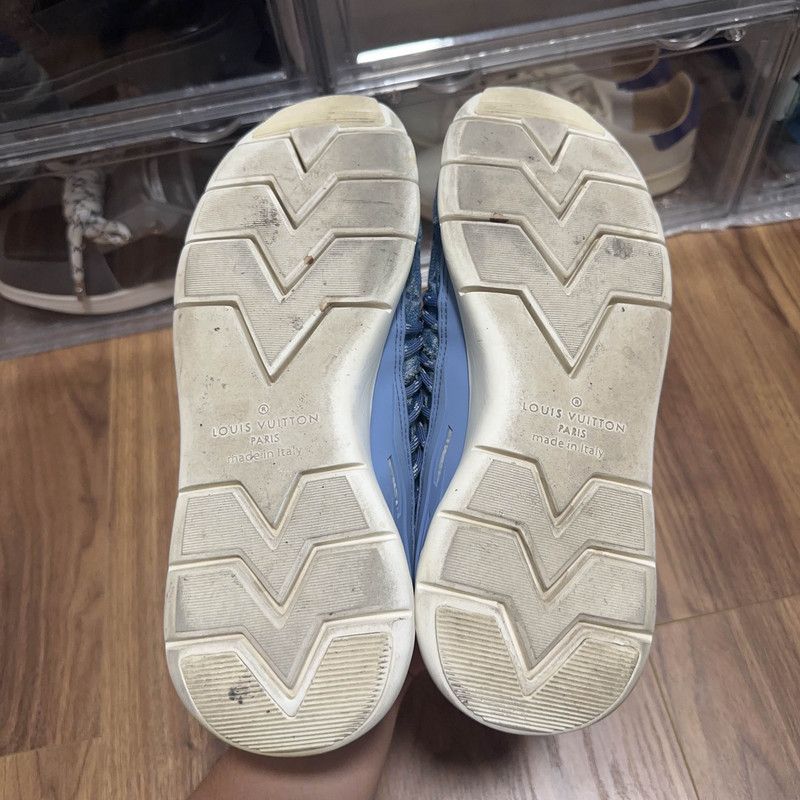 Louis Vuitton Louis Vuitton Fastlane Denim Low-Top Sneakers 0079 Size US 9 / EU 42 - 4 Thumbnail