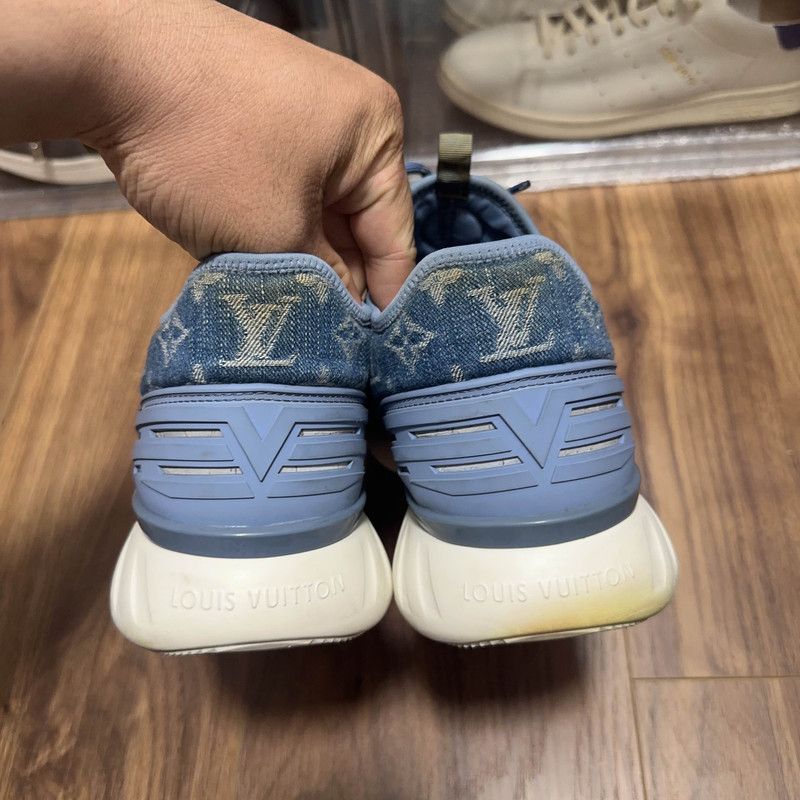 Louis Vuitton Louis Vuitton Fastlane Denim Low-Top Sneakers 0079 Size US 9 / EU 42 - 3 Thumbnail
