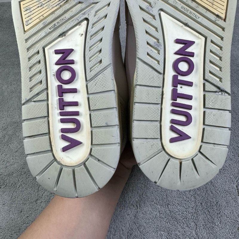 Louis Vuitton Louis Vuitton Trainer Casual Sneakers in White Purple 0079 Size US 8 / EU 41 - 6 Thumbnail