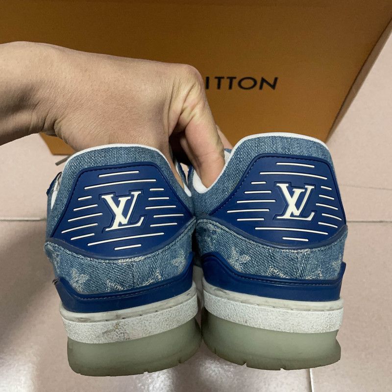 Louis Vuitton Louis Vuitton Denim Low-top Fashion Sneakers 0079 Size US 8 / EU 41 - 3 Thumbnail