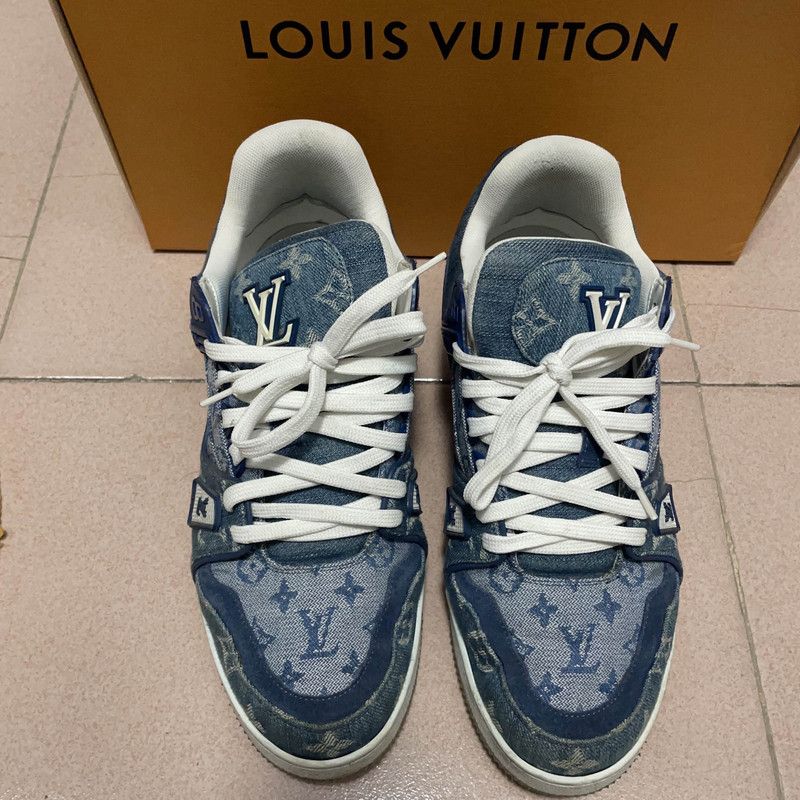 Louis Vuitton Louis Vuitton Denim Low-top Fashion Sneakers 0079 Size US 8 / EU 41 - 2 Thumbnail