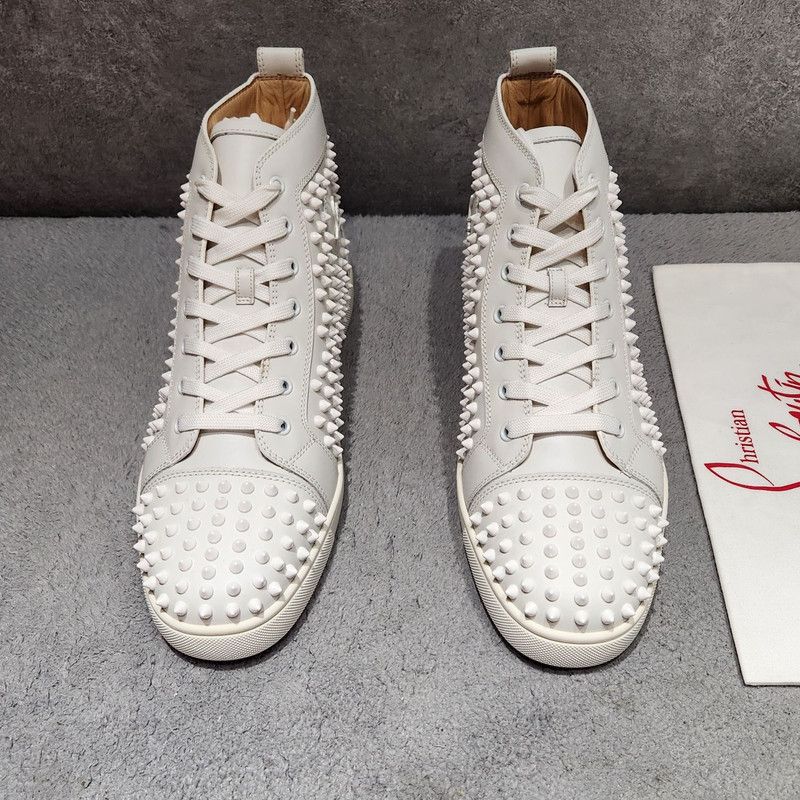 Louis Vuitton Louis Vuitton Stylish White High-Top Sneakers 0079 Size US 11 / EU 44 - 2 Thumbnail