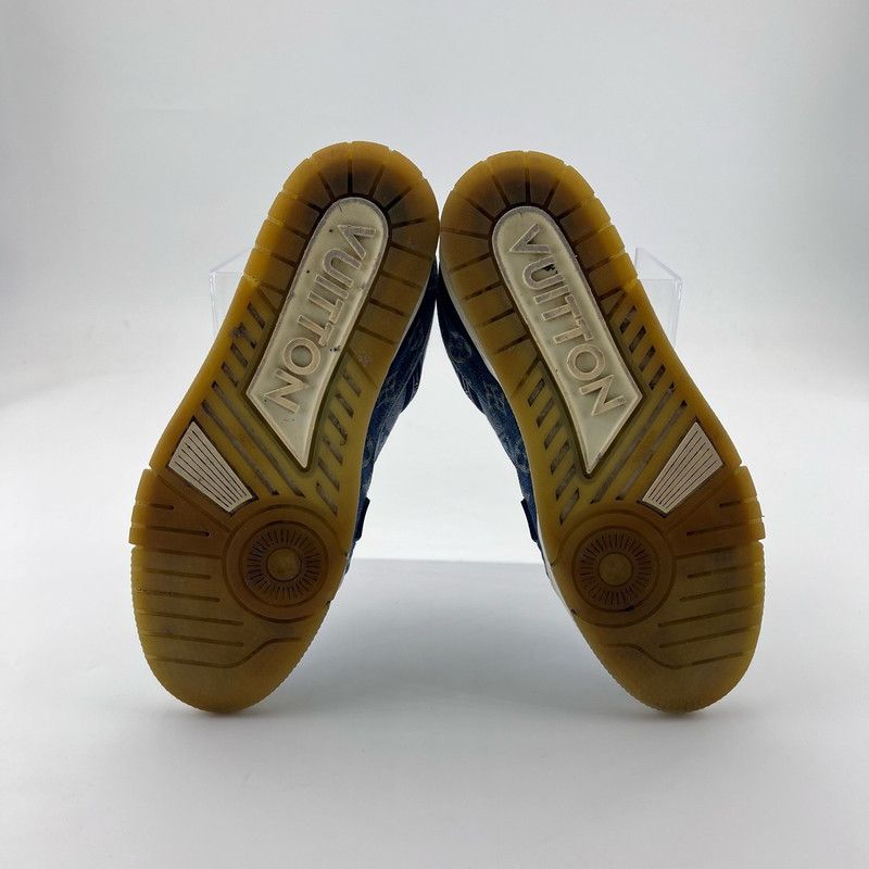 Louis Vuitton Louis Vuitton Stylish Blue Sneakers for Men 0079 Size US 9 / EU 42 - 4 Thumbnail