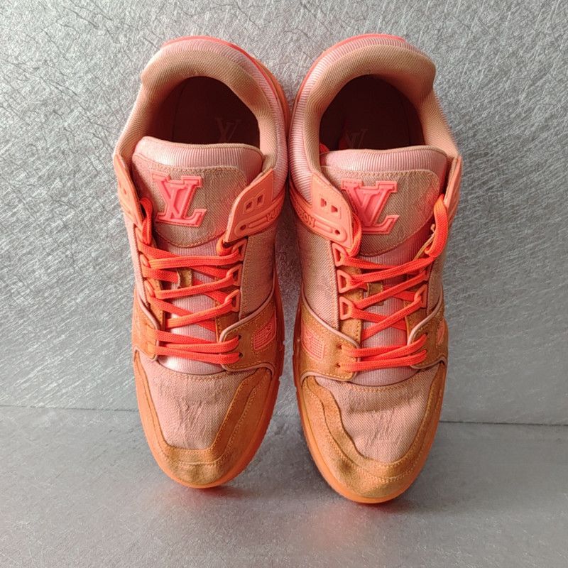 Louis Vuitton Virgil Abloh x Louis Vuitton Orange Trainers for Men 0079 Size US 9.5 / EU 42-43 - 2 Thumbnail