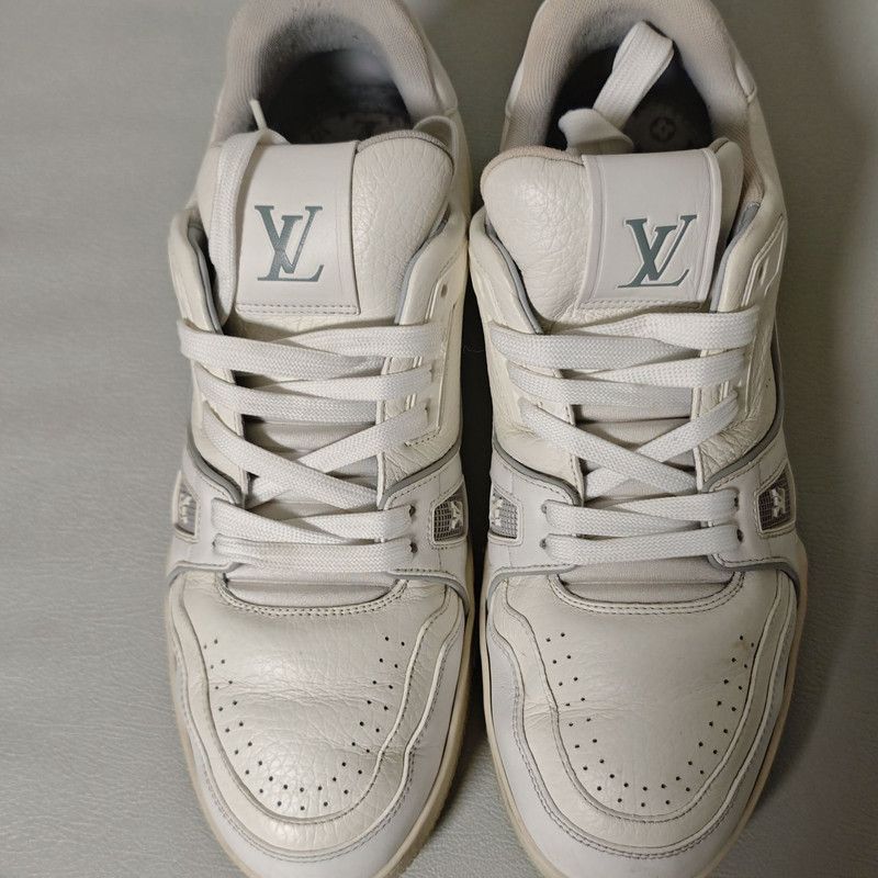 Louis Vuitton Louis Vuitton White Trainer Fashion Sneakers 0079 Size US 8.5 / EU 41-42 - 2 Thumbnail