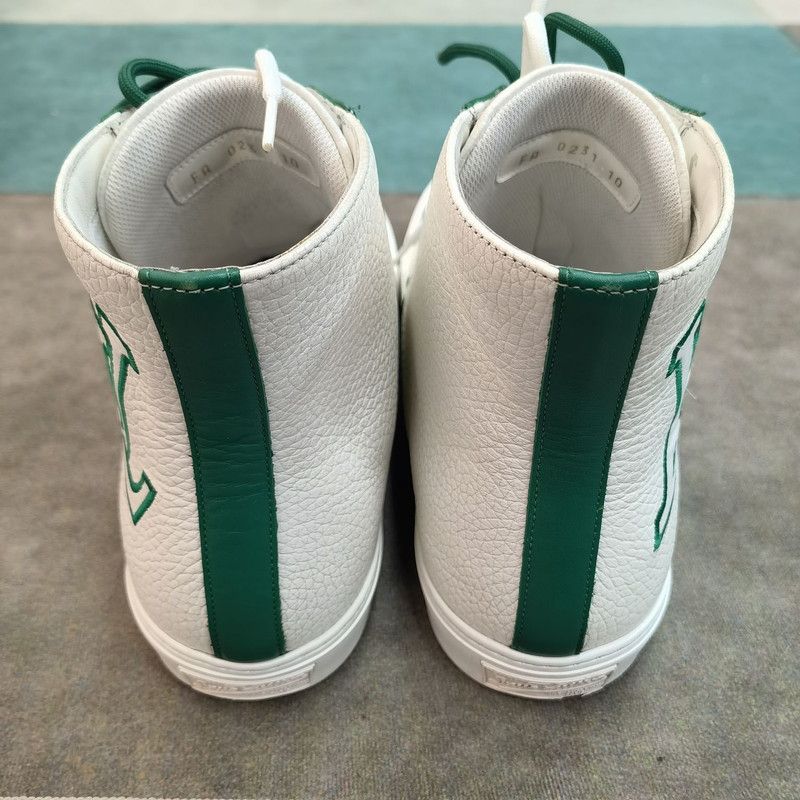 Louis Vuitton Louis Vuitton Tattoo Casual Sneakers in White and Green 0079 Size US 10.5 / EU 43-44 - 3 Thumbnail