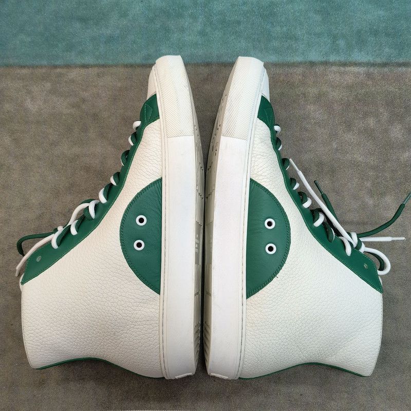 Louis Vuitton Louis Vuitton Tattoo Casual Sneakers in White and Green 0079 Size US 10.5 / EU 43-44 - 7 Thumbnail
