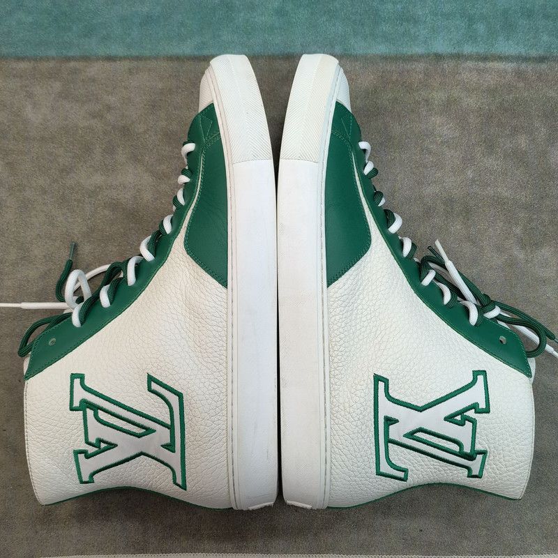 Louis Vuitton Louis Vuitton Tattoo Casual Sneakers in White and Green 0079 Size US 10.5 / EU 43-44 - 8 Thumbnail