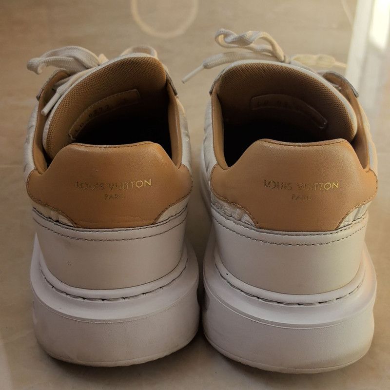 Louis Vuitton Louis Vuitton Beverly Hills Leather Sneakers in White 0079 Size US 9 / EU 42 - 3 Thumbnail