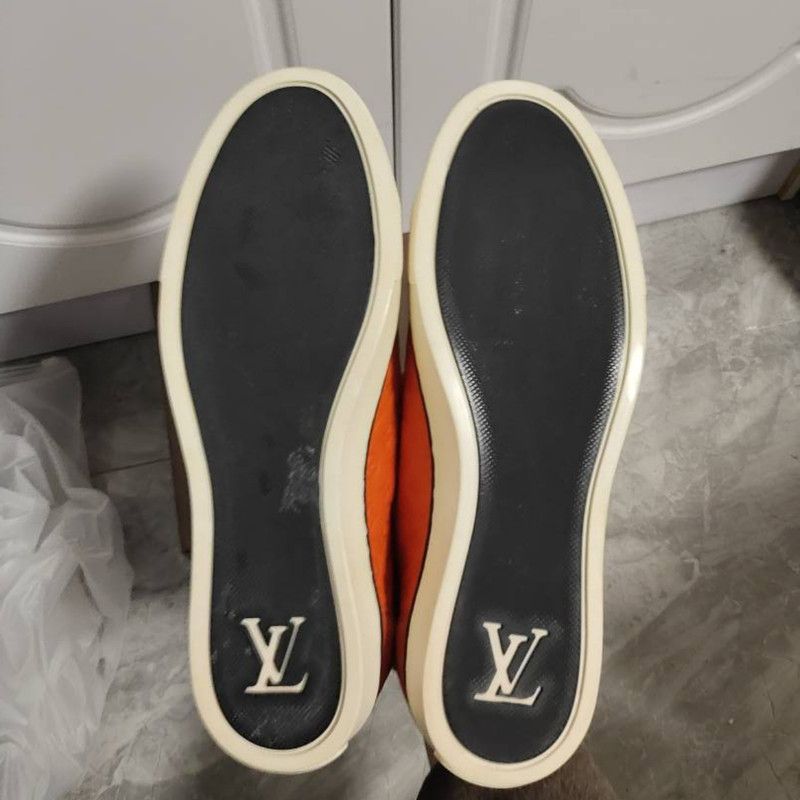Louis Vuitton Louis Vuitton Casual Sneakers in Bright Orange 0079 Size US 5.5 / EU 38 - 4 Thumbnail