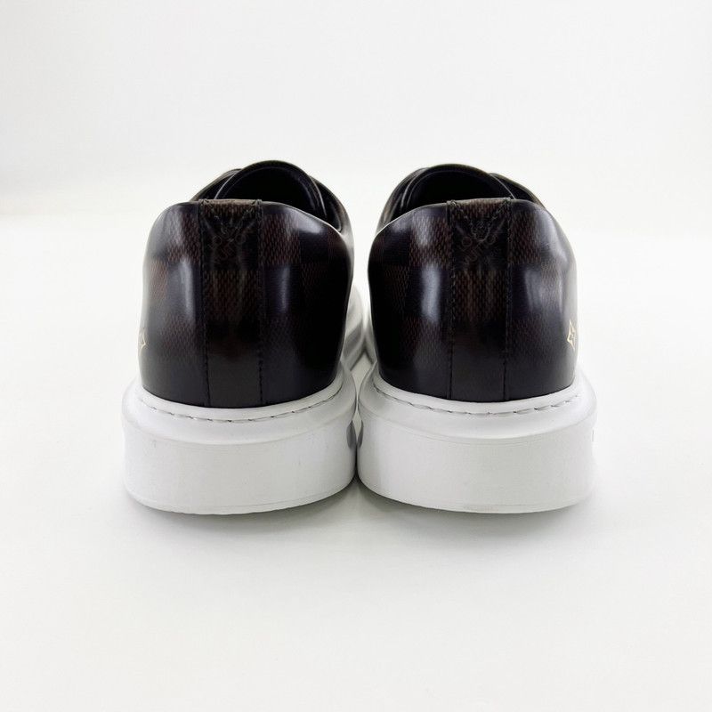 Louis Vuitton Louis Vuitton Beverly Hills Brown Leather Sneakers 0079 Size US 9 / EU 42 - 3 Thumbnail