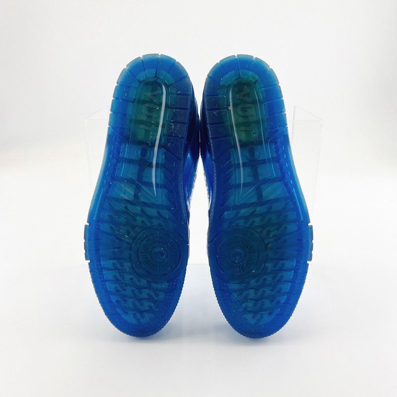 Louis Vuitton Louis Vuitton Blue Trainer Low-Top Sneakers 0079 Size US 8 / EU 41 - 4 Thumbnail