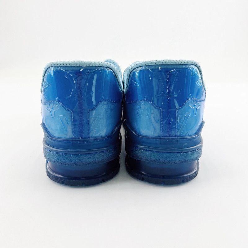 Louis Vuitton Louis Vuitton Blue Trainer Low-Top Sneakers 0079 Size US 8 / EU 41 - 3 Thumbnail