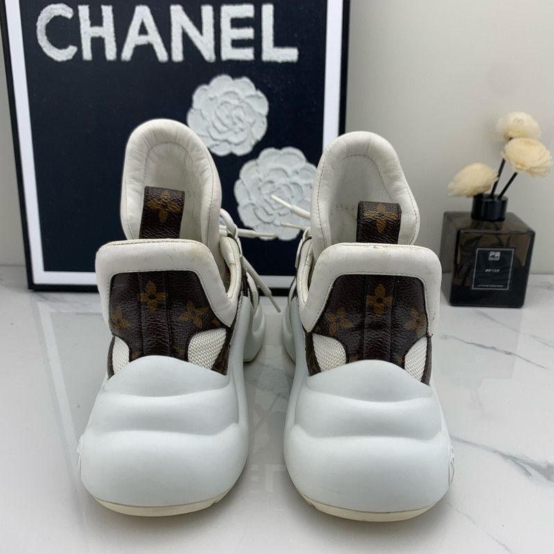 Louis Vuitton Louis Vuitton High-Top Thick Sole Sneakers 0079 Size US 5.5 / EU 38 - 3 Thumbnail