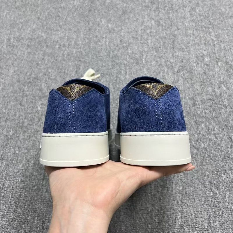 Louis Vuitton Louis Vuitton Resort Blue and White Low-Top Sneakers 0079 Size US 8.5 / EU 41-42 - 3 Thumbnail